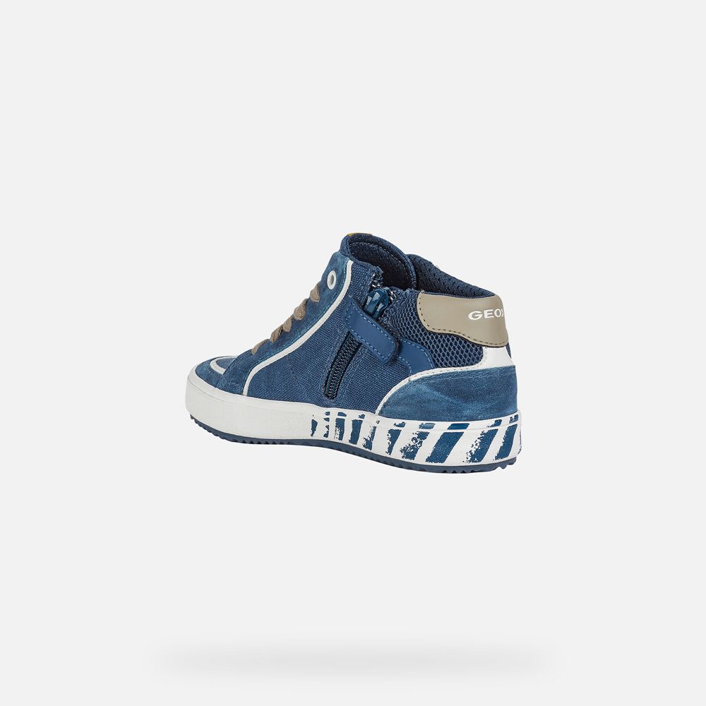 Basket Geox Alonisso - Bleu - Garcon 709342-EFY